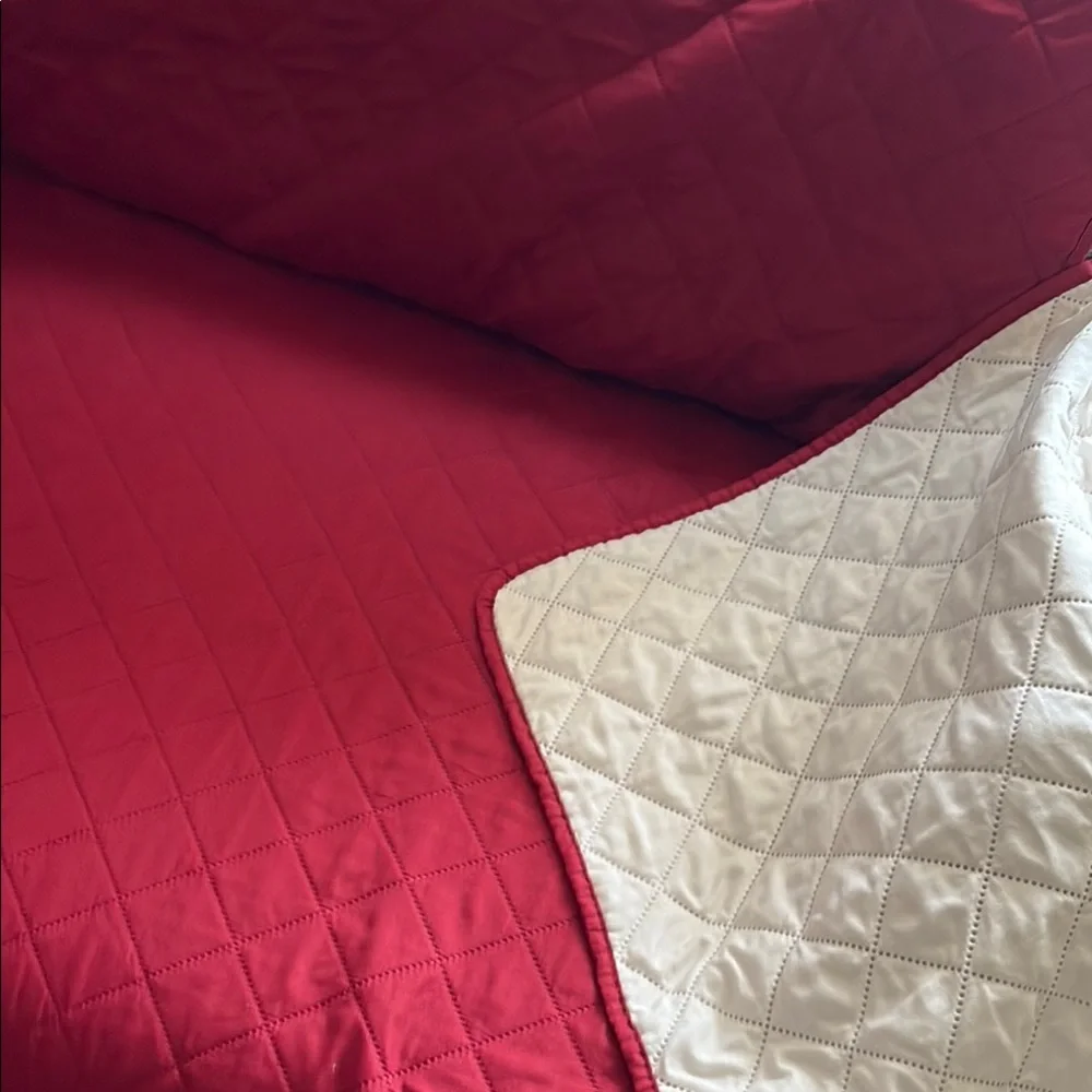 Sofa Cover in Burgundy Red